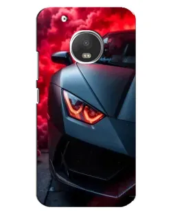 Чехол для Motorola MOTO G5 Plus с картинкой «Lamborghini красное сияние» Чехол для Motorola MOTO G5 Plus с картинкой «Lamborghini красное сияние»