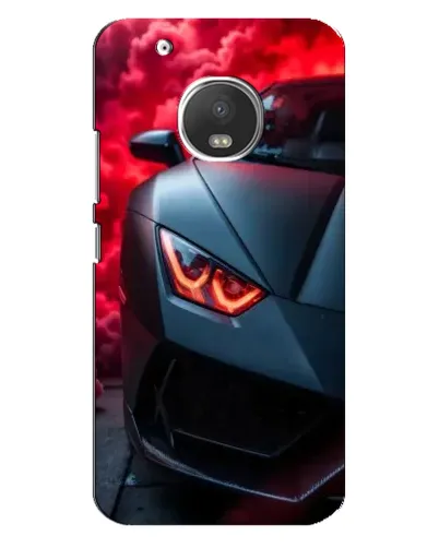 Чехол для Motorola MOTO G5 Plus с картинкой «Lamborghini красное сияние» Чехол для Motorola MOTO G5 Plus с картинкой «Lamborghini красное сияние»