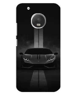 Чехол для Motorola MOTO G5 Plus с картинкой «Lamborghini симметрия дорог»
