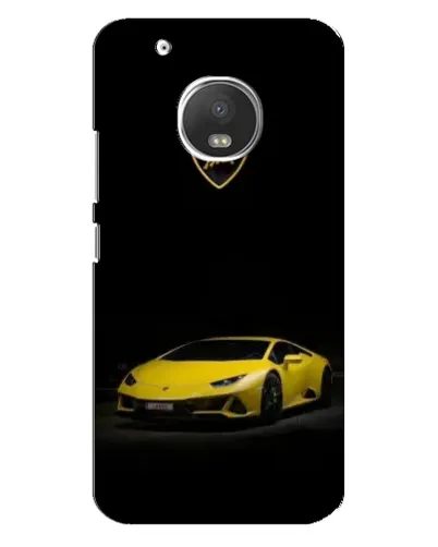Чехол для Motorola MOTO G5 Plus с картинкой «Lamborghini желтый акцент» Чехол для Motorola MOTO G5 Plus с картинкой «Lamborghini желтый акцент»