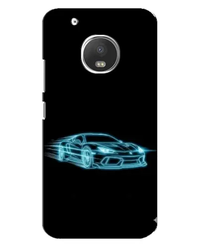 Чехол для Motorola MOTO G5 Plus с картинкой «Неоновый контур Lamborghini» Чехол для Motorola MOTO G5 Plus с картинкой «Неоновый контур Lamborghini»