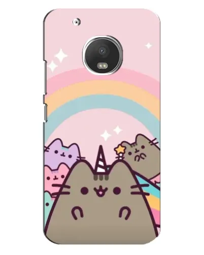 Чехол для Motorola MOTO G5 Plus с картинкой «Единорог Pusheen»