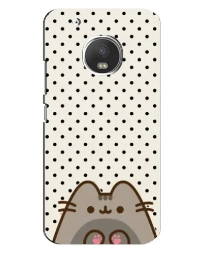 Чехол для Motorola MOTO G5 Plus с картинкой «Пушин в горошек»