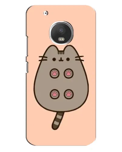Чехол для Motorola MOTO G5 Plus с картинкой «Пушин пузиком кверху»