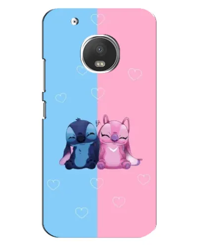 Чехол для Motorola MOTO G5 Plus с картинкой «Stitch и Angel Love» Чехол для Motorola MOTO G5 Plus с картинкой «Stitch и Angel Love»