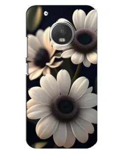 Чохол для Motorola MOTO G5 Plus з картинкою «Білі маргаритки макро»