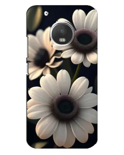 Чехол для Motorola MOTO G5 Plus с картинкой «Белые маргаритки макро»