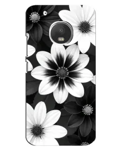 Чохол для Motorola MOTO G5 Plus з картинкою «Монохромні айстри»