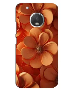 Чохол для Motorola MOTO G5 Plus з картинкою «Помаранчева макро квітка»