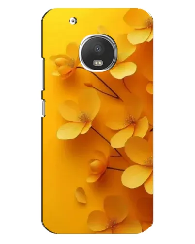 Чехол для Motorola MOTO G5 Plus с картинкой «Золотые лепестки»