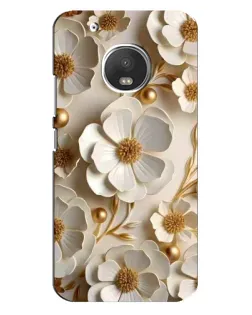 Чохол для Motorola MOTO G5 Plus з картинкою «Білі паперові квіти»