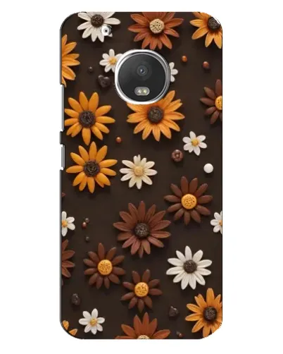 Чехол для Motorola MOTO G5 Plus с картинкой «Узор из маленьких подсолнухов»