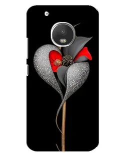 Чохол для Motorola MOTO G5 Plus з картинкою «Срібна фантазійна квітка»