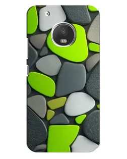 Чехол для Motorola MOTO G5 Plus с картинкой «Яркая неоновая галька»