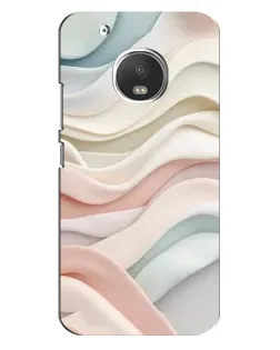 Чехол для Motorola MOTO G5 Plus с картинкой «Пастельные нежные волны»