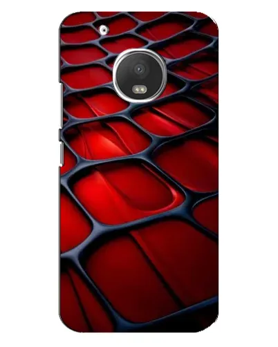 Чехол для Motorola MOTO G5 Plus с картинкой «Красная глянцевая сетка»