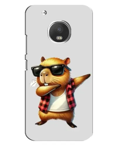 Чехол для Motorola MOTO G5 Plus с картинкой «Капибара рэпер даб»