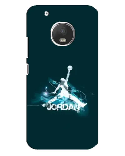 Чехол для Motorola MOTO G5 с картинкой «Jordan Blue Fire»