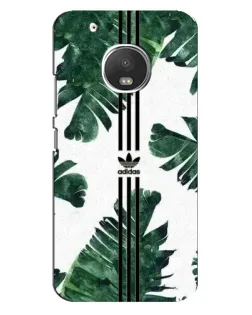 Чехол для Motorola MOTO G5 с картинкой «Пальмовые листья адидас»