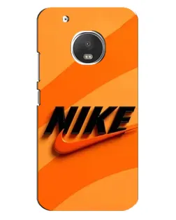 Чохол для Motorola MOTO G5 з картинкою «Помаранчевий драйв Nike»