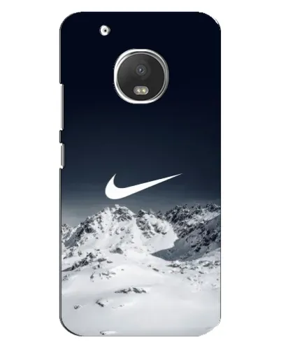 Чехол для Motorola MOTO G5 с картинкой «Nike — зимние горы»