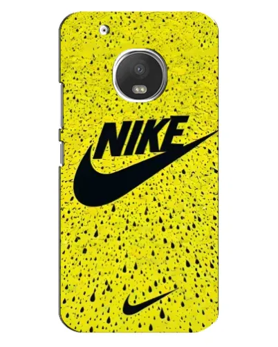 Чехол для Motorola MOTO G5 с картинкой «Желтый текстурный Nike»
