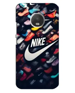 Чехол для Motorola MOTO G5 с картинкой «Коллекция кроссовок Nike»