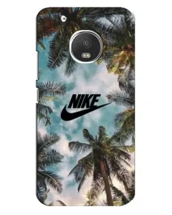 Чехол для Motorola MOTO G5 с картинкой «Тропический принт Nike»