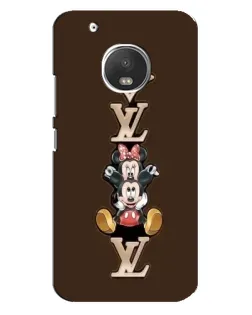 Чехол для Motorola MOTO G5 с картинкой «LV и Микки Маус»