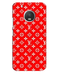Чехол для Motorola MOTO G5 с картинкой «Яркий паттерн LV»