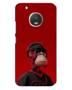 Чохол для Motorola MOTO G5 з картинкою «Bored Ape в червоному»