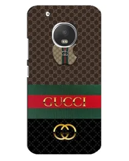 Чехол для Motorola MOTO G5 с картинкой «Gucci — брендированный десерт»