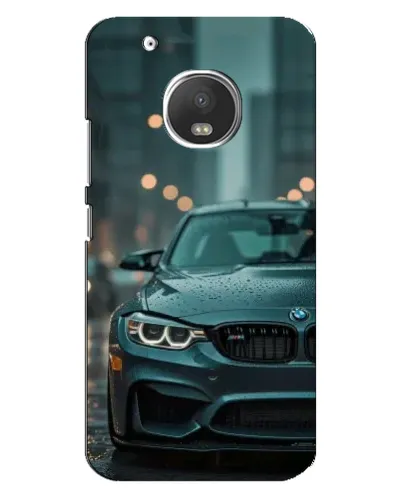 Чехол для Motorola MOTO G5 с картинкой «BMW в огнях города» Чехол для Motorola MOTO G5 с картинкой «BMW в огнях города»