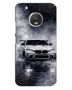 Чехол для Motorola MOTO G5 с картинкой «BMW сквозь туман»
