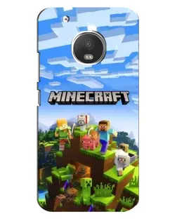 Чехол для Motorola MOTO G5 с картинкой «Minecraft классический мир»