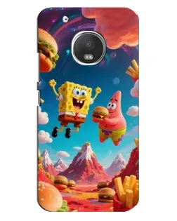 Чехол для Motorola MOTO G5 с картинкой «Космический фастфуд»