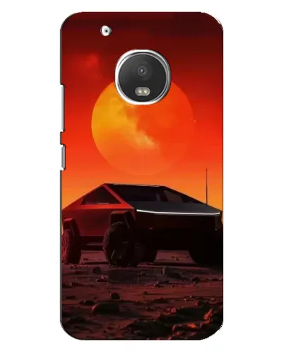 Чехол для Motorola MOTO G5 с картинкой «Cybertruck на Марсе»