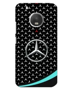 Чехол для Motorola MOTO G5 с картинкой «Mercedes — бирюзовый акцент»