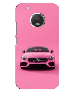 Чохол для Motorola MOTO G5 з картинкою «Рожевий Mercedes AMG»