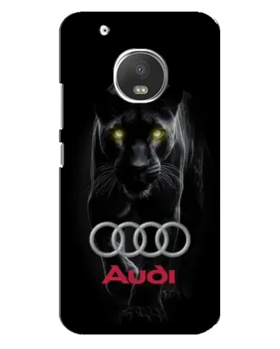 Чехол для Motorola MOTO G5 с картинкой «Пантера и Audi»