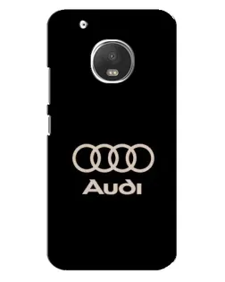Чехол для Motorola MOTO G5 с картинкой «Audi — золотой логотип»