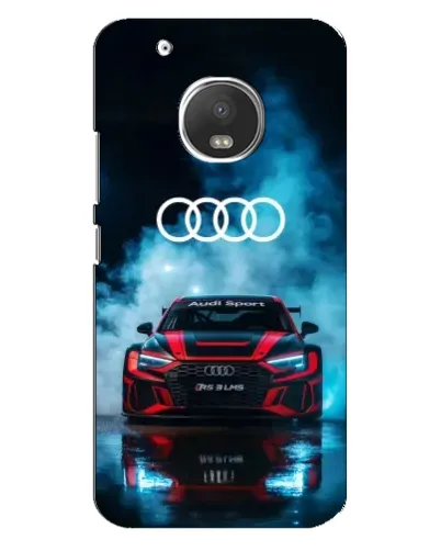Чехол для Motorola MOTO G5 с картинкой «Audi Sport — неон»