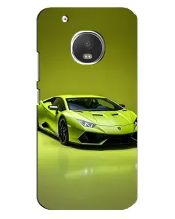 Чохол для Motorola MOTO G5 з картинкою «Салатовий Lamborghini Huracan»