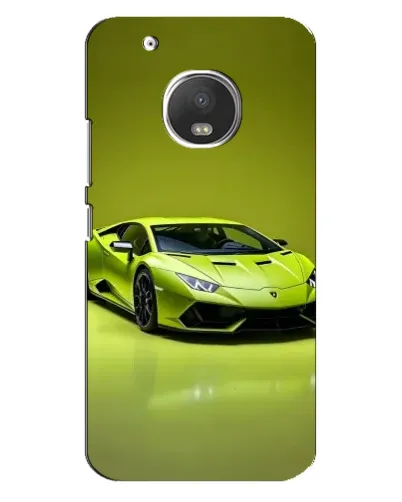 Чохол для Motorola MOTO G5 з картинкою «Салатовий Lamborghini Huracan»