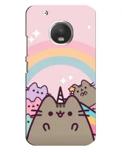 Чехол для Motorola MOTO G5 с картинкой «Единорог Pusheen»