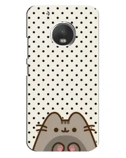 Чехол для Motorola MOTO G5 с картинкой «Пушин в горошек»