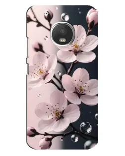 Чехол для Motorola MOTO G5 с картинкой «Нежная сакура и капли» Чехол для Motorola MOTO G5 с картинкой «Нежная сакура и капли»