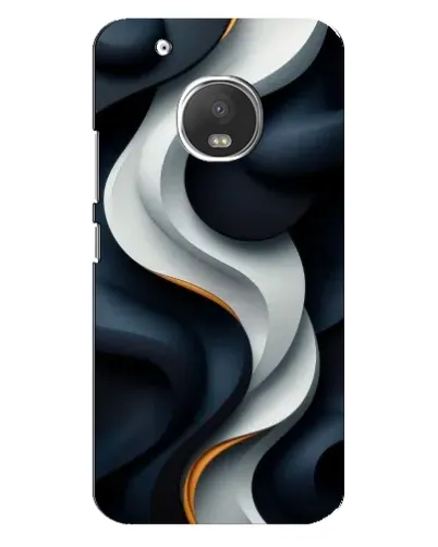 Чехол для Motorola MOTO G5 с картинкой «Объемные черно-белые ленты» Чехол для Motorola MOTO G5 с картинкой «Объемные черно-белые ленты»