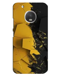 Чехол для Motorola MOTO G5 с картинкой «Золотые осколки геометрии»