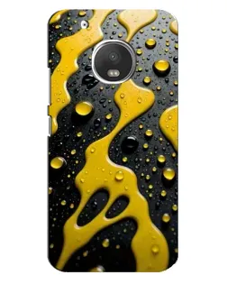 Чехол для Motorola MOTO G5 с картинкой «Жидкое желтое золото»